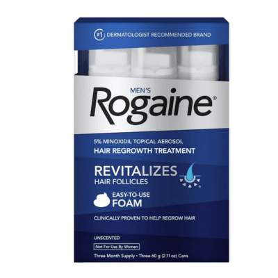 Rogaine: Fortalecimento capilar e crescimento